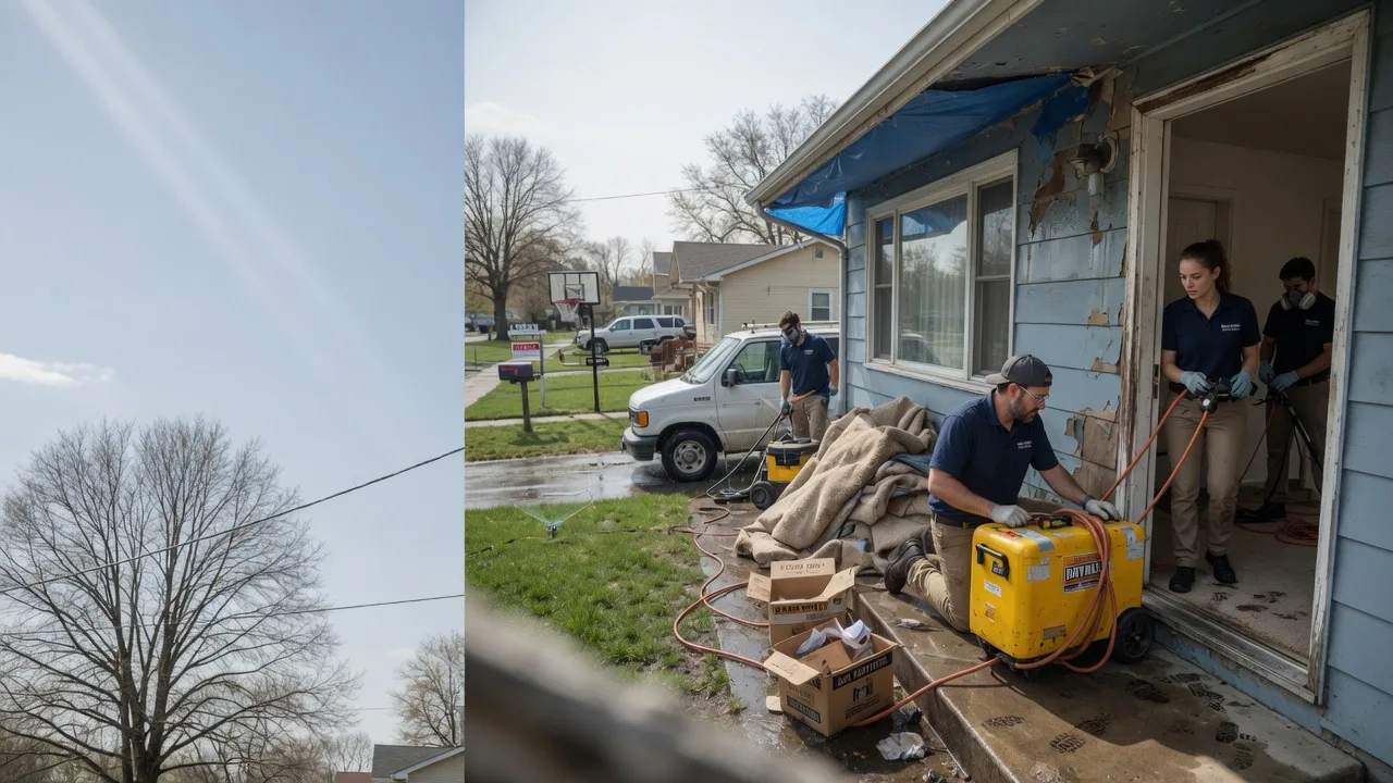 Basement Flood Cleanup in Pentress, WV near me